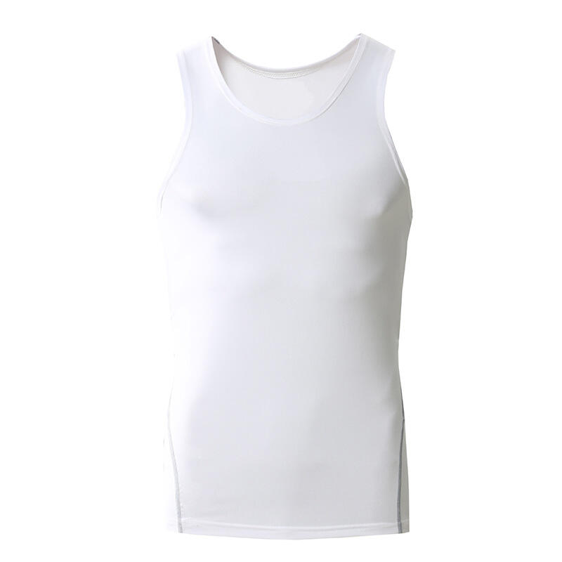 UABRAV安步威 男士健身运动背心 跑步户外训练无袖上衣 01 白色