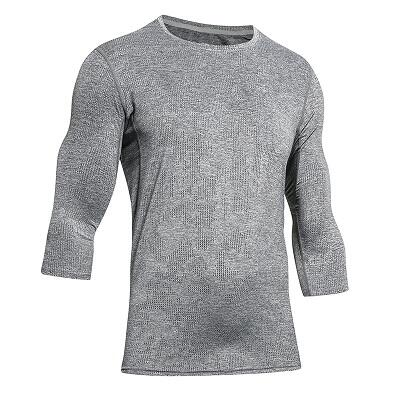 UABRAV安步威 男款健身速干T恤 宽松运动七分袖 44 灰色