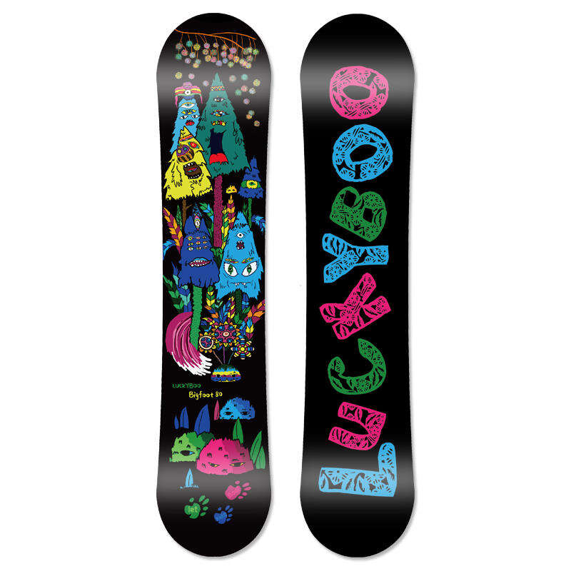 Luckyboo 儿童滑雪板单板滑雪装备卡通雪板 多色可选