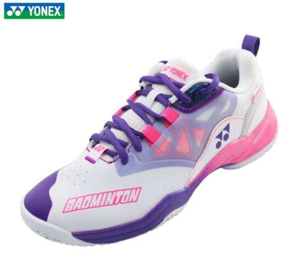 YONEX尤尼克斯羽毛球鞋 新款专业比赛训练动力垫运动鞋 SHB620GCR 白粉红