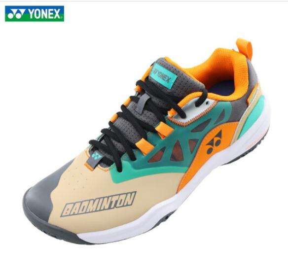 YONEX尤尼克斯羽毛球鞋 新款耐磨减震男女运动鞋 宽楦版SHB-620WCR/褐米黄