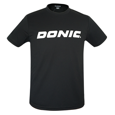 DONIC多尼克 乒乓球服 童装成人运动短袖 速干T恤 83703-278 黑色