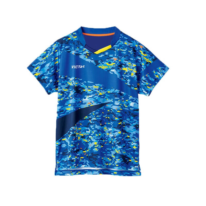 Victas维克塔斯 乒乓球短袖 运动速干半袖 乒乓球比赛服T恤上衣 维克多短袖 86106 VC-806 蓝色