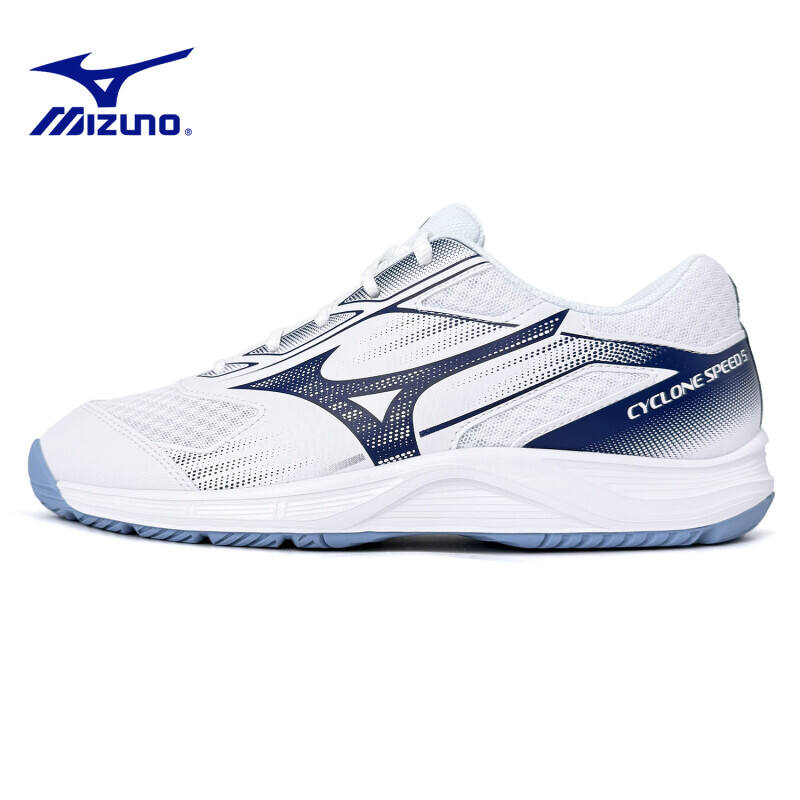 MIZUNO美津濃 CYCLONE SPEED 5 男女排球鞋 綜合訓(xùn)練鞋 V1GA2580-11白藍