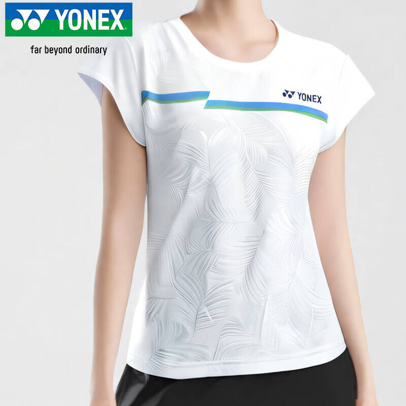 YONEX 尤尼克斯 羽毛球服 女款 速干吸汗 透氣輕薄 yy專業(yè)運動服T恤 215075BCR 白色